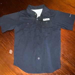 Boys XS (6/7) Columbia PFG Navy Shirt